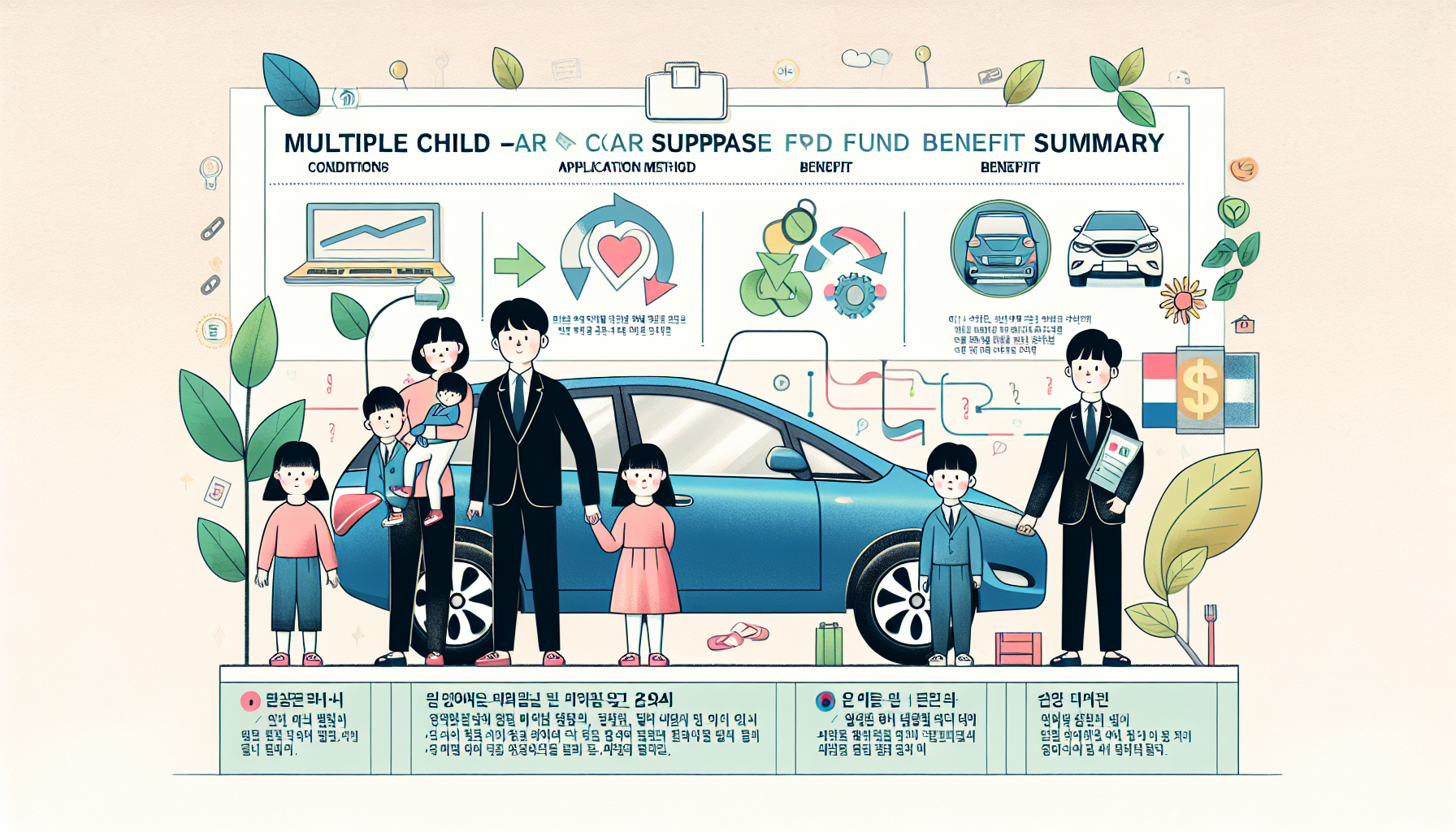 다자녀 차량 구입 지원금 2024 | 조건, 신청 방법, 혜택 총정리